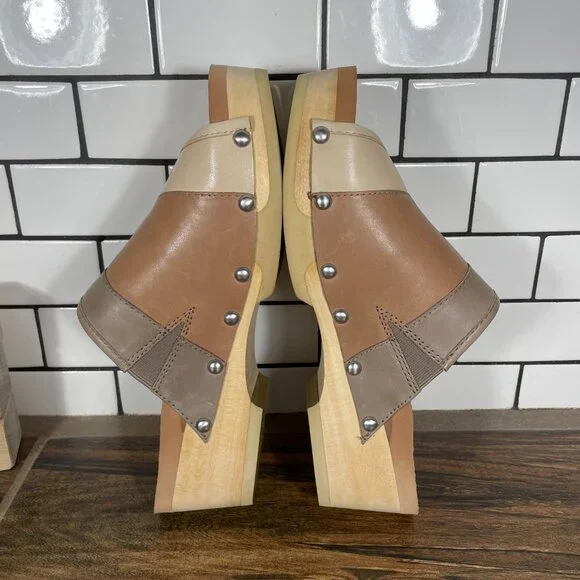 Earth Pine Tiga Womens Size 8.5 Shoes Multicolor Leather Platform Slide Sandal - Picture 6 of 16